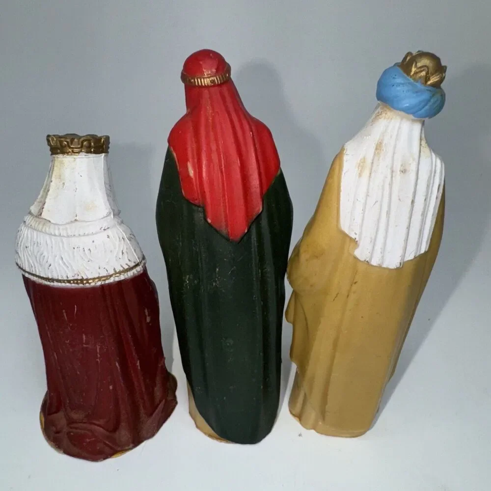 3 Vintage Wise Men Kings Lightweight Plastic 4